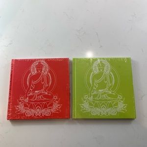 Buddha Meditation Notebook Journal Stationary set of 2